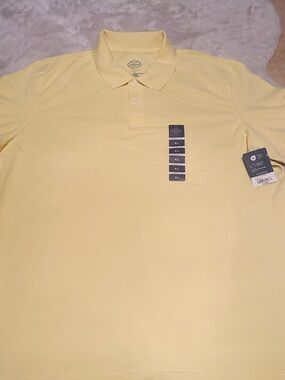 St. John's Bay Pale Yellow Polo Shirt